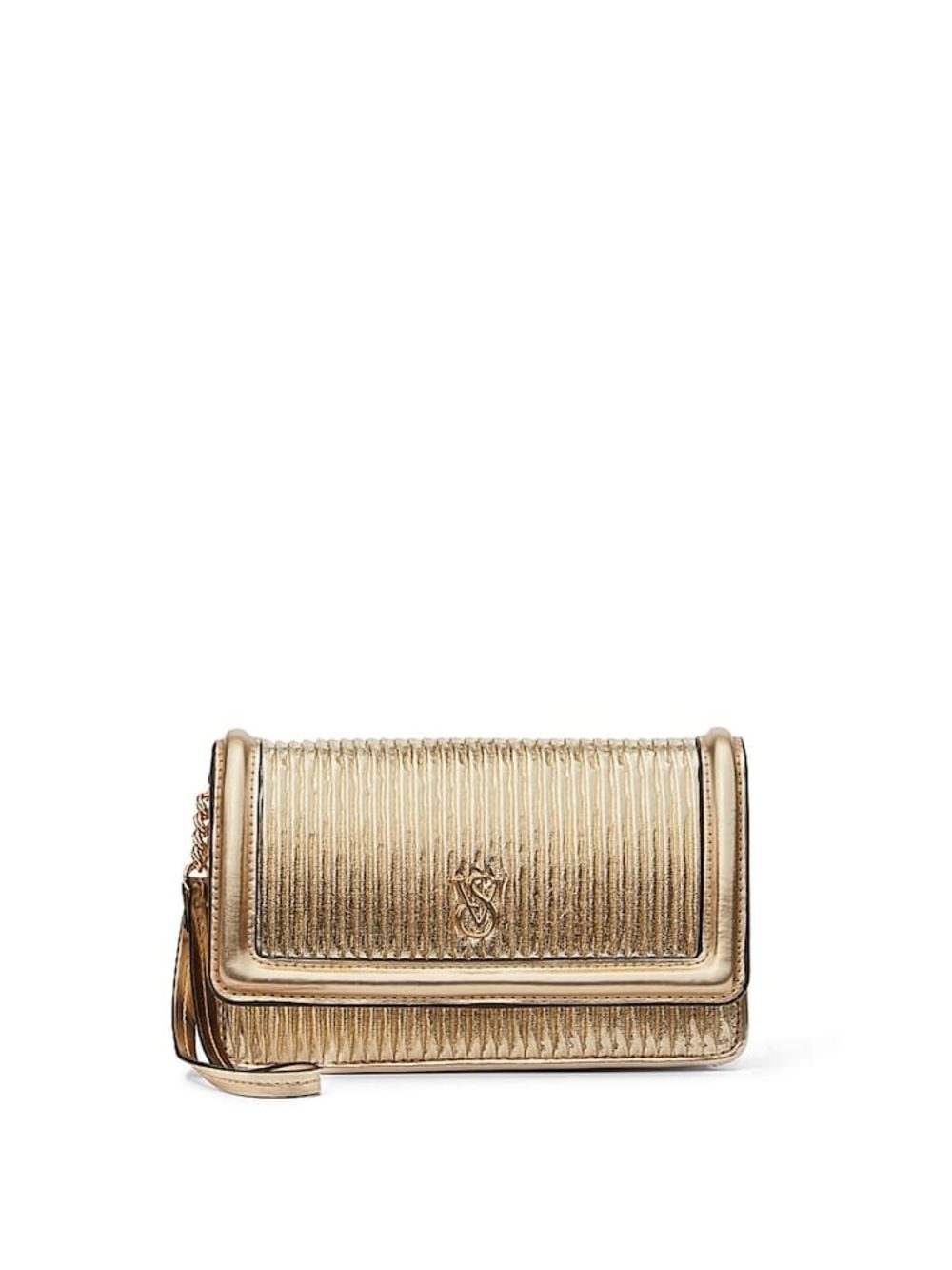 Victoria's Secret Metallic Gold Wristlet Clutch